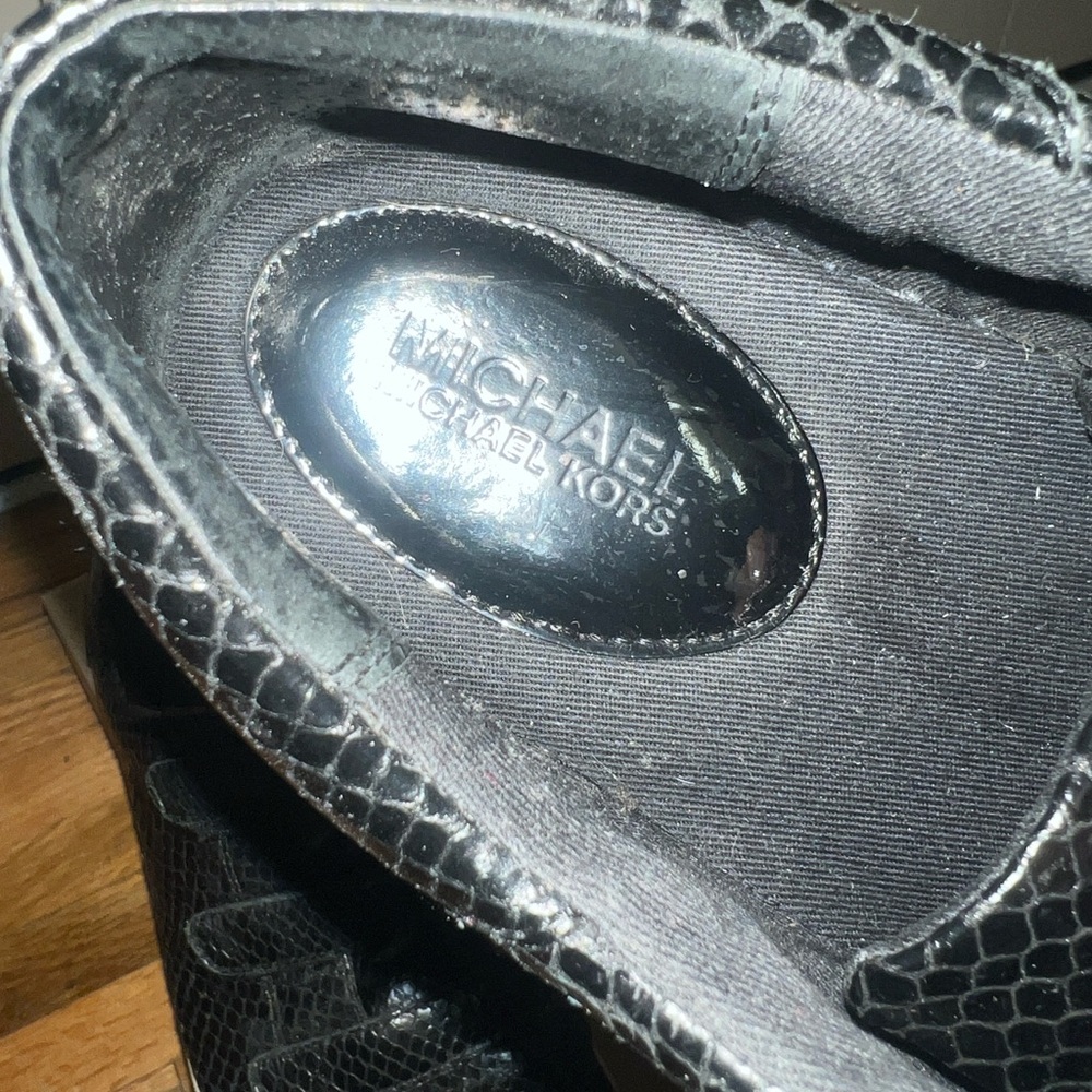 Michael Kors Snakeskin Pattern Sneakers - Picture 3 of 7